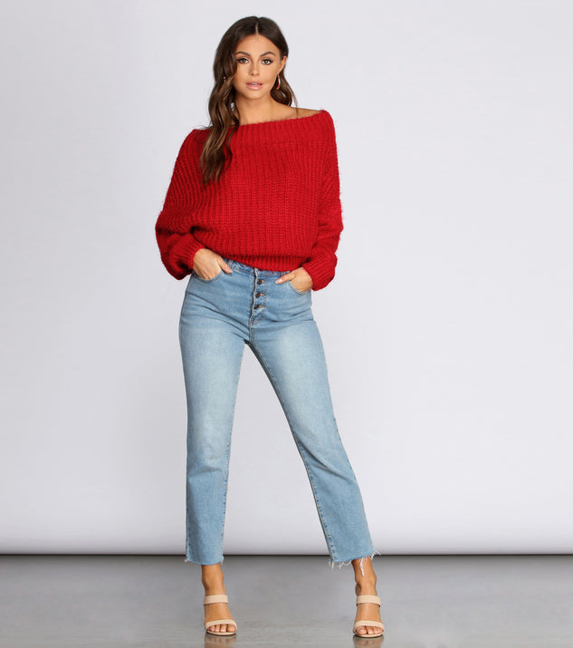 Off The Shoulder Cozy Sweater