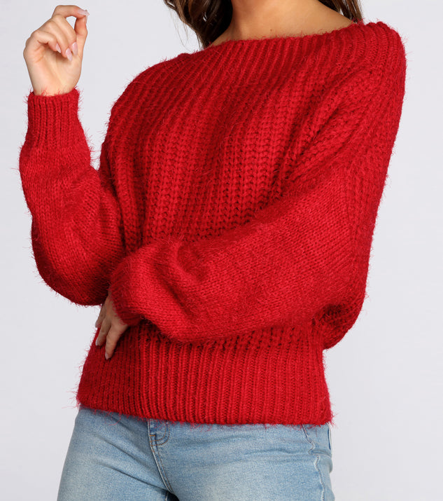 Off The Shoulder Cozy Sweater