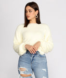 You Are Darling Twist Back Sweater