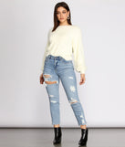 You Are Darling Twist Back Sweater