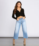Frilly Long Sleeve Cropped Cardigan