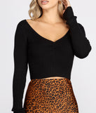 Just My Type Ribbed Knit Sweater