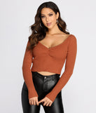 Just My Type Ribbed Knit Sweater