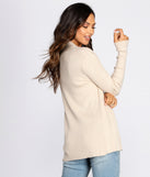Basic Ribbed Knit Cardigan