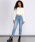 Stand Out Striped Cropped Sweater