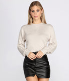 Basically Cute Cropped Sweater