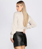 Basically Cute Cropped Sweater