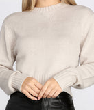 Basically Cute Cropped Sweater