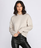 Cable Knit Sleeve Hoodie
