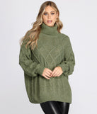 Oversized Cable Knit Sweater