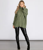 Oversized Cable Knit Sweater