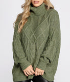 Oversized Cable Knit Sweater
