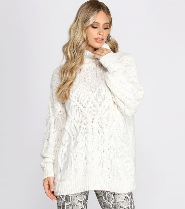 Oversized Cable Knit Sweater