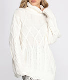 Oversized Cable Knit Sweater