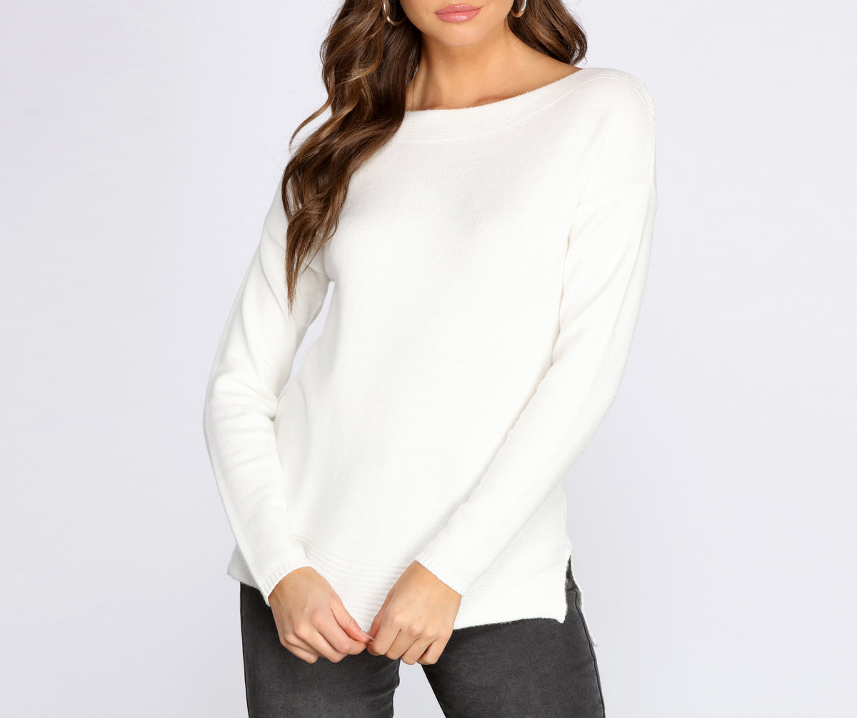 Calvin Klein Jeans Women's Funnel Neck Dolman-Sleeve Sweater