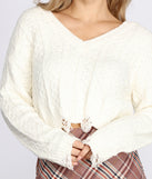 Cozy Distressed Cropped Sweater