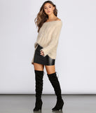 Off The Shoulder Cozy Knit Sweater
