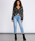 A Little Wild Twist Leopard Sweater for 2022 festival outfits, festival dress, outfits for raves, concert outfits, and/or club outfits