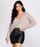 Stylishly Distressed V-Neck Sweater