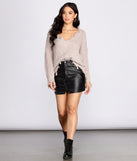Stylishly Distressed V-Neck Sweater