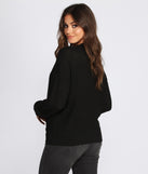 Basic Wrap Front Sweater