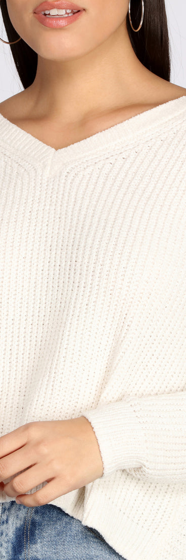 With fun and flirty details, Right Time, Right Place Chenille Sweater shows off your unique style for a trendy outfit for the summer season!