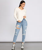 With fun and flirty details, Right Time, Right Place Chenille Sweater shows off your unique style for a trendy outfit for the summer season!