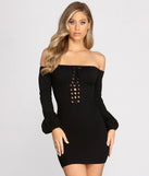 You’ll make a statement in Baby Just Ask Tie Front Knit Mini Dress as an NYE club dress, a tight dress for holiday parties, sexy clubwear, or a sultry bodycon dress for that fitted silhouette.