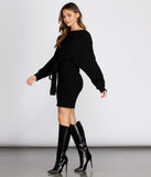 Cozy Up Dolman Sleeve Sweater Dress