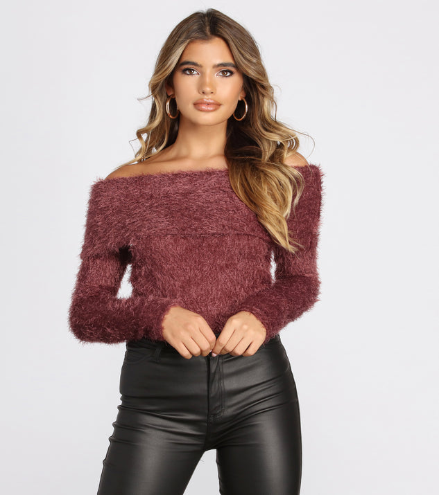 All About The Fuzz Knit Sweater