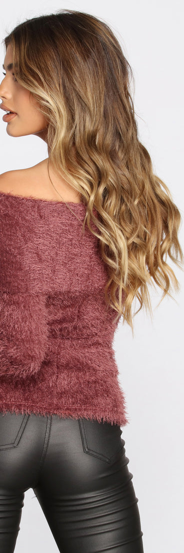 All About The Fuzz Knit Sweater