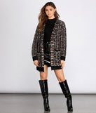 Confetti Knit Oversized Cardigan