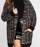Confetti Knit Oversized Cardigan