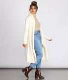 Major Cozy Vibes Long Cardigan
