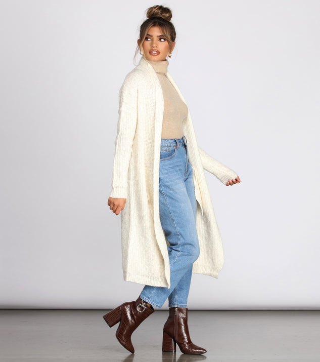 Major Cozy Vibes Long Cardigan
