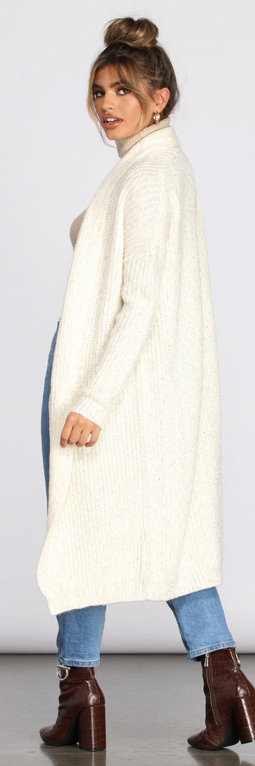 Major Cozy Vibes Long Cardigan