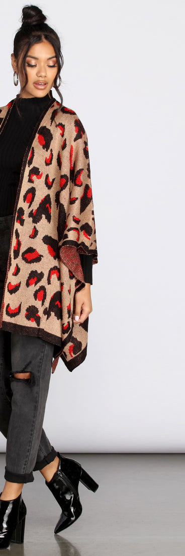 Cozy Leopard Print Kimono for 2022 festival outfits, festival dress, outfits for raves, concert outfits, and/or club outfits
