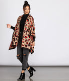 Cozy Leopard Print Kimono for 2022 festival outfits, festival dress, outfits for raves, concert outfits, and/or club outfits