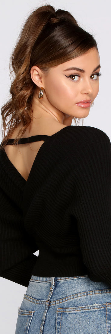 With fun and flirty details, Ribbed Knit Surplice Top shows off your unique style for a trendy outfit for the summer season!