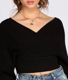 With fun and flirty details, Ribbed Knit Surplice Top shows off your unique style for a trendy outfit for the summer season!