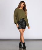 With fun and flirty details, Distressed Chenille Knit Sweater shows off your unique style for a trendy outfit for the summer season!