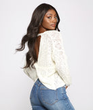 With fun and flirty details, Keeping Knit Stylish Twist Knot Sweater shows off your unique style for a trendy outfit for the summer season!