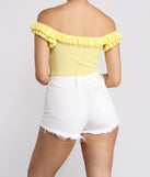 With fun and flirty details, Miss Pretty Ruffle Crop Top shows off your unique style for a trendy outfit for the summer season!