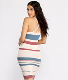 Sassy Stripes Midi Dress