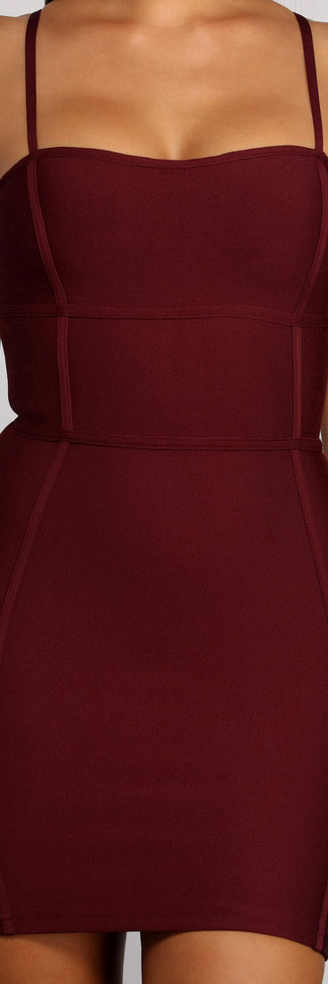Major Babe Bandage Spaghetti Strap Mini Dress creates the perfect spring wedding guest dress or cocktail attire with stylish details in the latest trends for 2023!