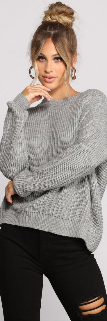 With fun and flirty details, Twist and Stun Open Back Sweater shows off your unique style for a trendy outfit for the summer season!