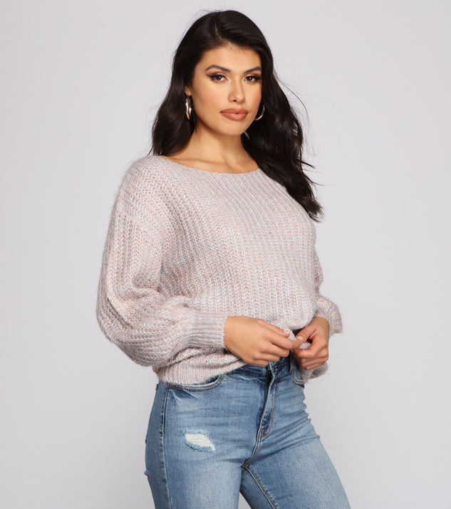 With fun and flirty details, So Cozy Metallic Eyelash Knit Sweater shows off your unique style for a trendy outfit for the summer season!