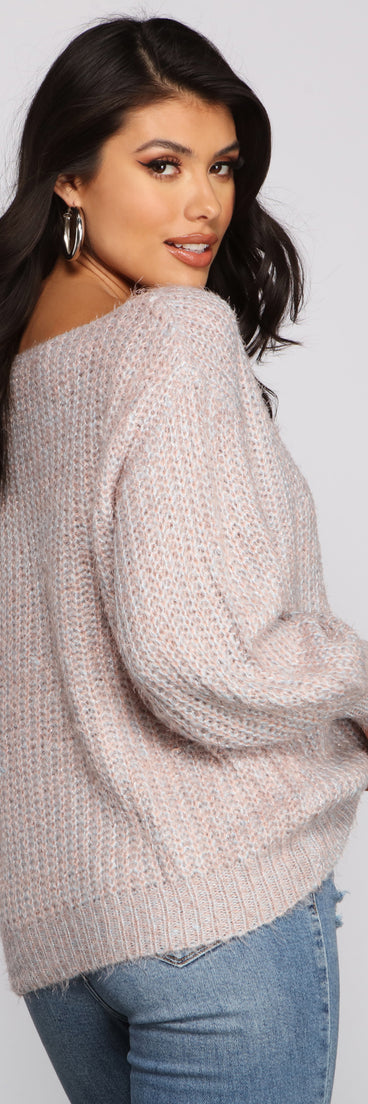 With fun and flirty details, So Cozy Metallic Eyelash Knit Sweater shows off your unique style for a trendy outfit for the summer season!