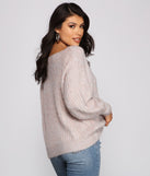 With fun and flirty details, So Cozy Metallic Eyelash Knit Sweater shows off your unique style for a trendy outfit for the summer season!