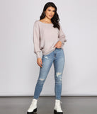 With fun and flirty details, So Cozy Metallic Eyelash Knit Sweater shows off your unique style for a trendy outfit for the summer season!